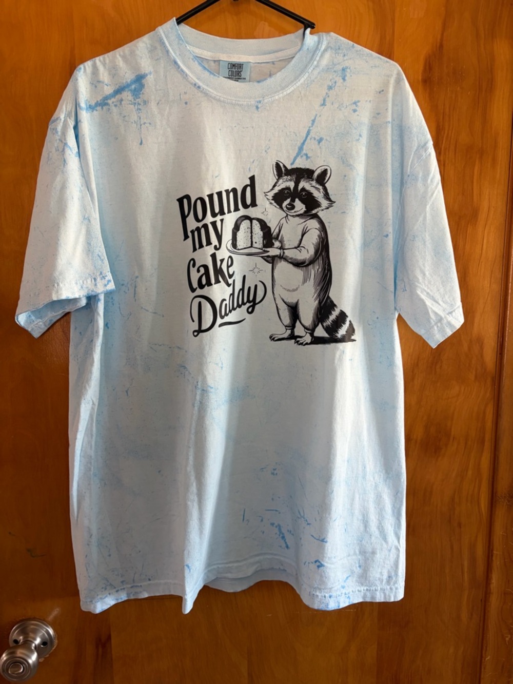 Comfort Colors Light Blue Speckled Graphic Tee